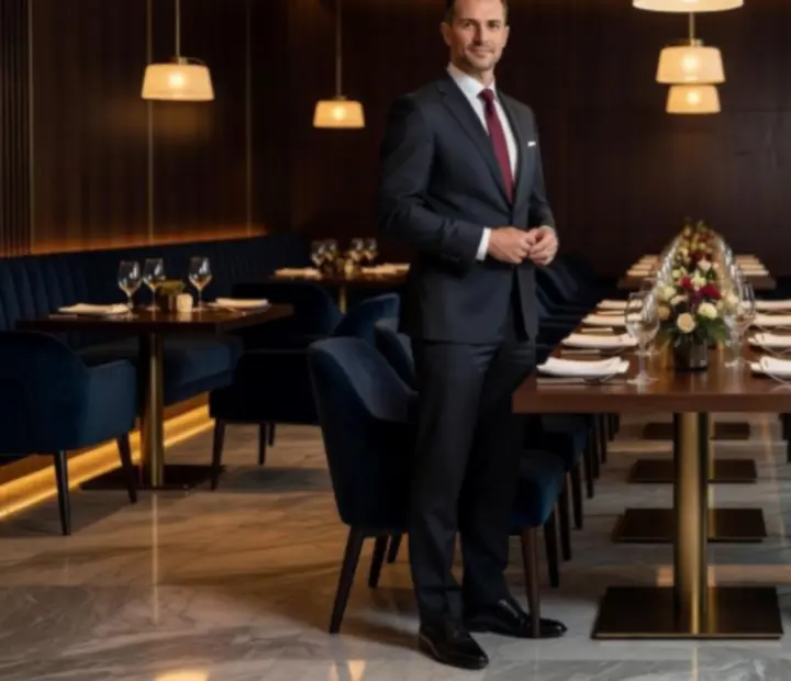 Házigazdák és séfek elegáns budapesti éttermi környezetben